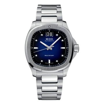 Mido Multifort TV Big Date Stainless Steel / Blue / Bracelet
