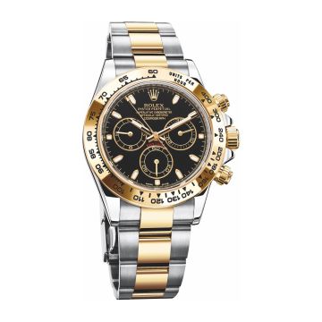 Rolex Cosmograph Daytona Stainless Steel / Yellow Gold / Black