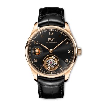 IWC Schaffhausen Portugieser Hand-Wound Tourbillon Day & Night Armor Gold / Black