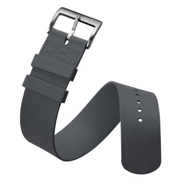 TidalPass British Military FKM Rubber Watch Strap - Storm Grey - 22mm