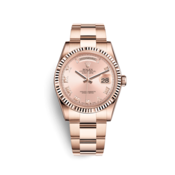 Rolex Day-Date 36 Everose Fluted / Oyster / Pink Roman