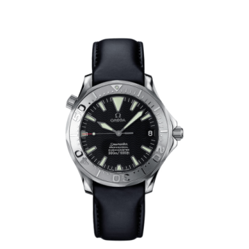 Omega Seamaster Diver 300M Automatic 36.25 Stainless Steel / White Gold / Black / Leather
