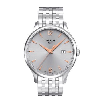 Tissot Tradition Quartz 42 Stainless Steel / Silver / Bracelet