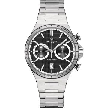 Certina DS-7 Chrono Auto Stainless Steel / Black / Bracelet