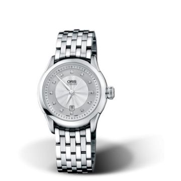 Oris Artelier Date Diamonds Stainless Steel / Silver / Bracelet