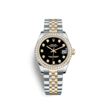 Rolex Datejust 31 Rolesor Yellow Diamond / Jubilee / Black Diamond