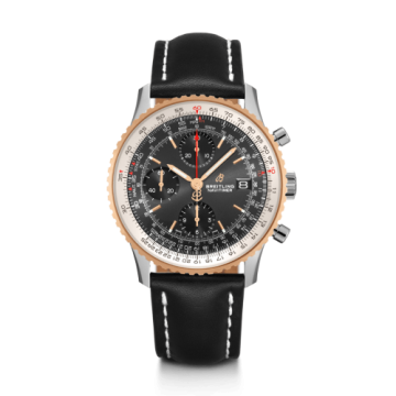 Breitling Navitimer 1 Chronograph 41 Stainless Steel / Red Gold / Black / Calf / Folding