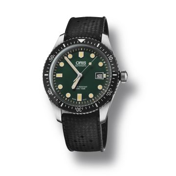 Oris Divers Sixty-Five 42 Stainless Steel / Green / Rubber