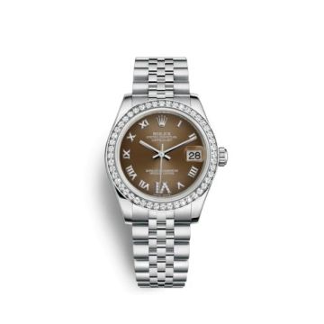 Rolex Datejust 31 Stainless Steel Diamond / Jubilee / Bronze - Roman
