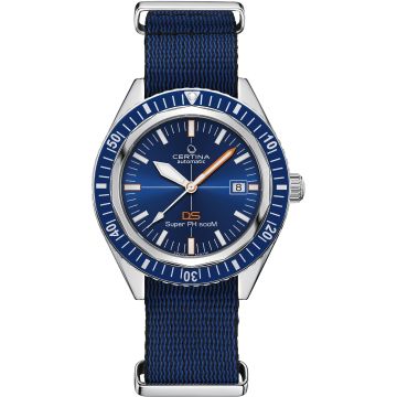 Certina DS Super PH500M Stainless Steel / Blue / Sea Turtle Conservancy