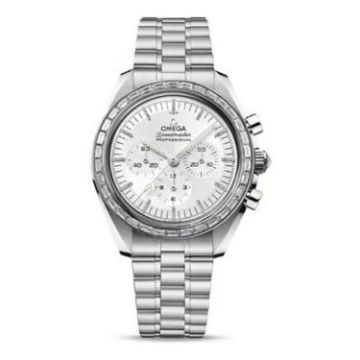 Omega Speedmaster Professional Moonwatch 3861 Canopus Gold - Baguette / Silver - Diamond / Bracelet