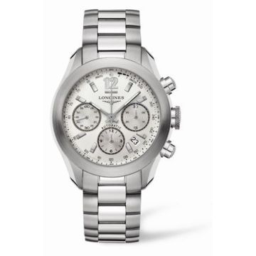 Longines GrandeVitesse Chronograph Silver Bracelet