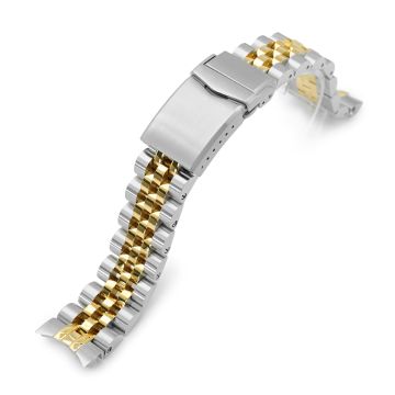 Angus-J Louis 20mm Two-Tone Stainless Steel Bracelet for Seiko SARB035 - 20mm