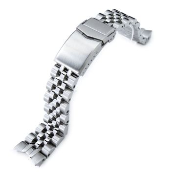 Angus-J Louis JUB Watch Band compatible with Seiko SARB035, 316L Stainless Steel Brushed V-Clasp - 20mm