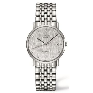 Longines Elegant Collection 34.5 Automatic Stainless Steel / Silver / Bracelet