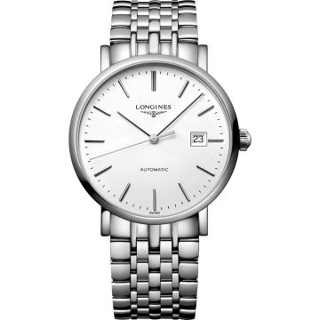 Longines Elegant Collection Automatic 39 Stainless Steel / White / Bracelet