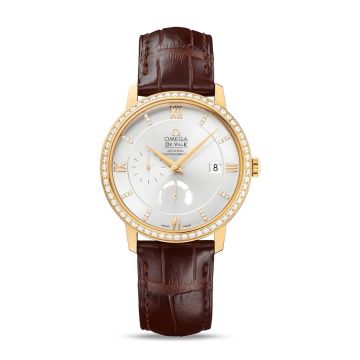 Omega De Ville Prestige Co-Axial 39.5 Power Reserve Yellow Gold / Diamond / Silver