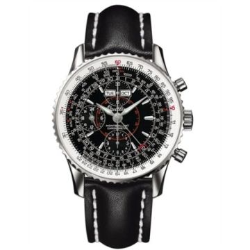 Breitling Montbillant Datora Black / Calf