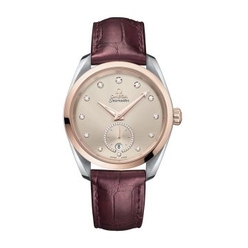 Omega Seamaster Aqua Terra 150M Master Chronometer Small Seconds 38 Stainless Steel / Sedna Gold / Sand - Diamond / Alligator