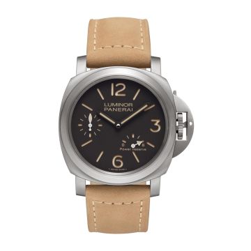 Panerai Luminor 44 8 Days Power Reserve Titanium / Brown
