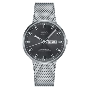 Mido Commander Icône Stainless Steel / Grey / Bracelet