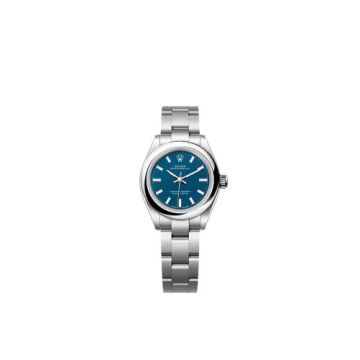 Rolex Oyster Perpetual 28 Stainless Steel / Med Blue