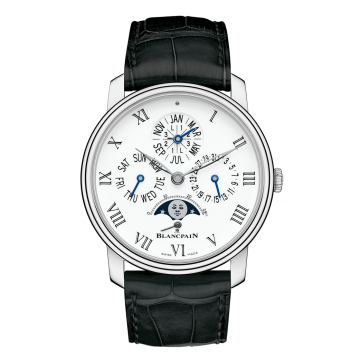 Blancpain Villeret Quantieme Perpetuel 8 Jours White Gold / Enamel