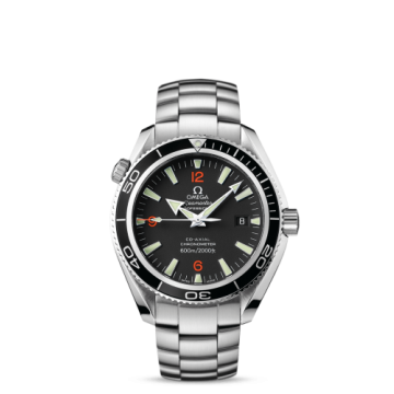 Omega Seamaster Planet Ocean 600M Co-Axial 42 Stainless Steel / Orange Numerals / Bracelet