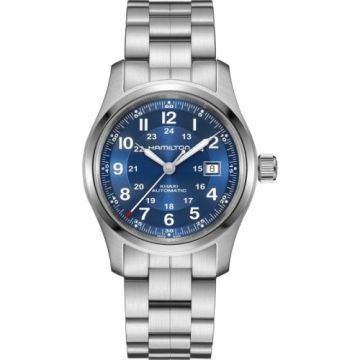 Hamilton Khaki Field Auto 42 Stainless Steel / Blue / Bracelet
