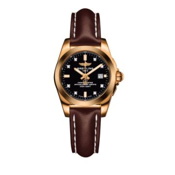 Breitling Galactic 29 Rose Gold / Trophy Black Diamond / Calf