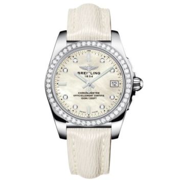Breitling Galactic 36 Stainless Steel / Diamond / Pearl Diamond/ Sahara