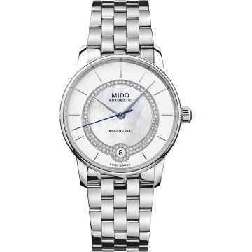 Mido Baroncelli Lady Necklace Stainless Steel / MOP / Bracelet