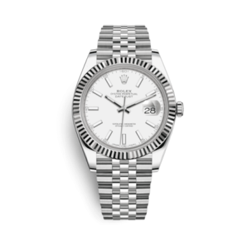 Rolex Datejust 41 Stainless Steel Fluted / Jubilee / White