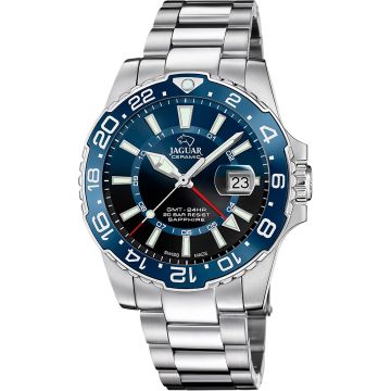 Jaguar Ceramic GMT Executive Date Silvery / Blue