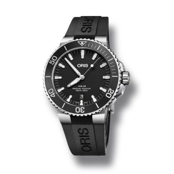 Oris Aquis Date 43.5 Stainless Steel / Matte Black / Rubber