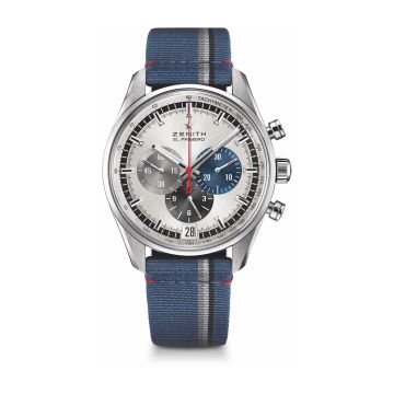 Zenith El Primero Chronomaster 42 Stainless Steel / Silver / Fabric