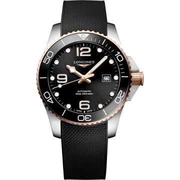Longines HydroConquest 43 Automatic Stainless Steel - Pink Gold / Black / Rubber