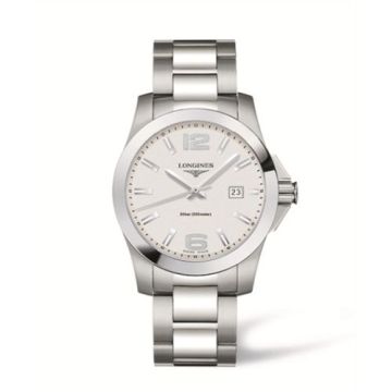 Longines Conquest Quartz 41mm Silver