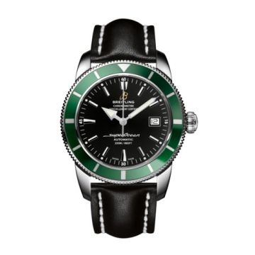 Breitling Superocean Heritage 42 Stainless Steel / Green / Volcano Black / Calf