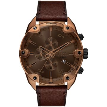 Diesel Spiked Chronograph Brown