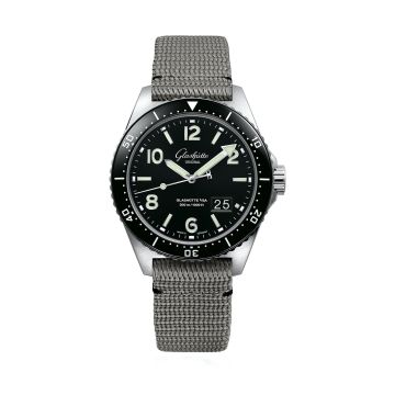 Glashütte Original SeaQ Panorama Date Stainless Steel / Black / Synthetic - Folding