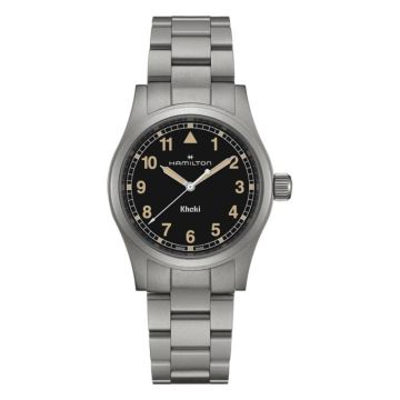 Hamilton Khaki Field Quartz 38 Stainless Steel / Black / Bracelet