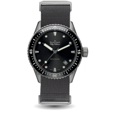 Blancpain Fifty Fathoms Bathyscaphe Titanium / Black / Grey Nato