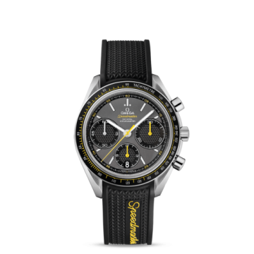 Omega Speedmaster Racing Co-Axial Chronograph Stainless Steel / Grey-Yellow / Rubber