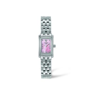 Longines DolceVita 16 Quartz Stainless Steel Pink MOP