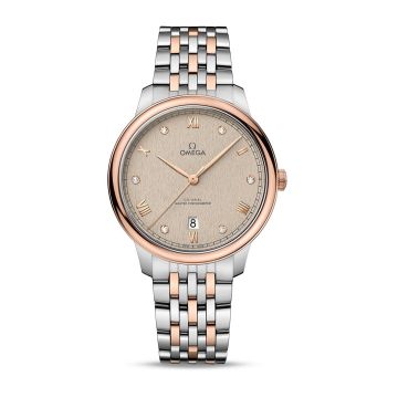 Omega De Ville Master Chronometer Stainless Steel - Sedna Gold / Beige - Diamond / Bracelet