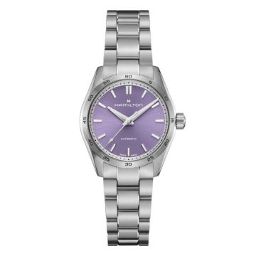Hamilton Jazzmaster Performer Auto 34 Stainless Steel / Purple / Bracelet