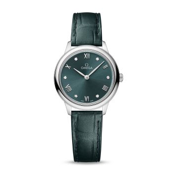Omega De Ville Quartz 27.5 Stainless Steel / Turquoise - Diamond