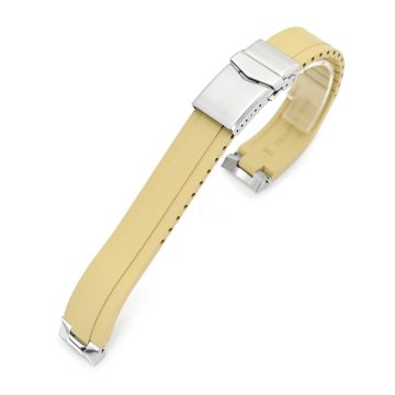Crafter Blue - MX03-733 Khaki FKM Rubber Strap With End Links compatible with Hamilton Khaki Field 38mm - 6mm