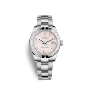 Rolex Datejust 31 Stainless Steel Domed Diamond / Oyster / Pink MOP - Roman
